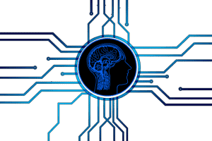 Modern AI brain circuit illustration for innovative technology solutions.